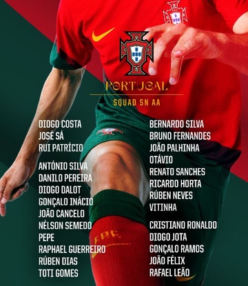 Bồ Đào Nha công bố danh sách dự vòng loại EURO