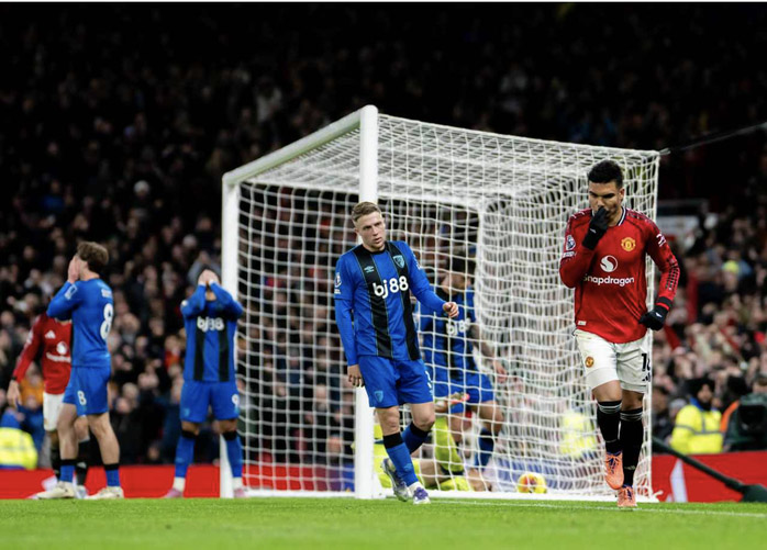 Rượt đuổi nghẹt thở, Man Utd và Bournemouth chia điểm trận cầu 8 bàn